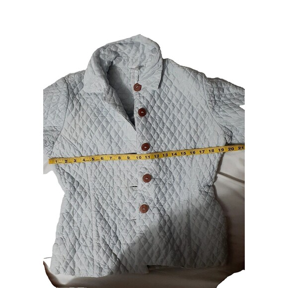 Kiko Women’s  Blue Jacket  100% Silk Women's Size  M Embroidered # 95 - Picture 4 of 5